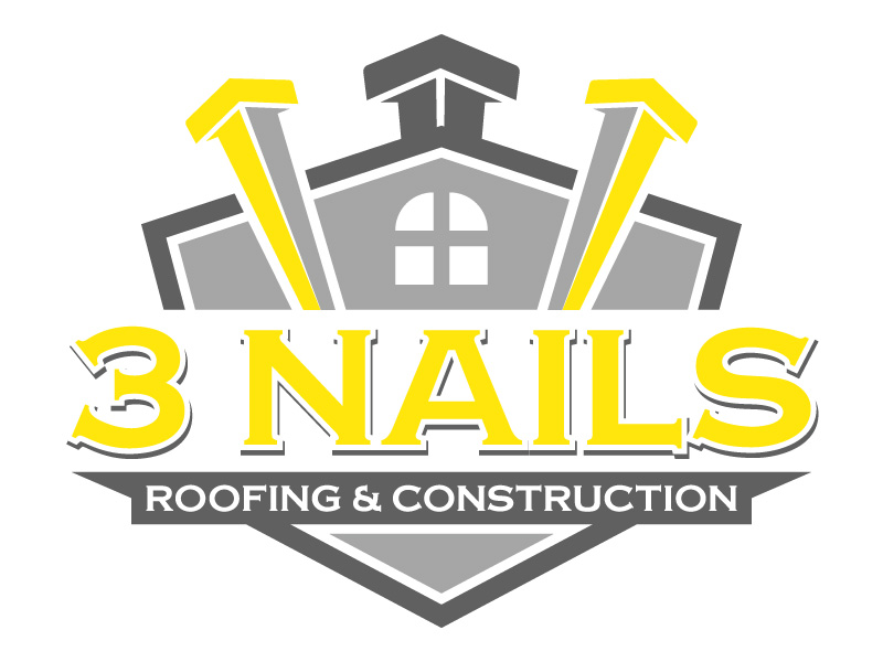 3 Nails Roofing & Construction logo design by subrata