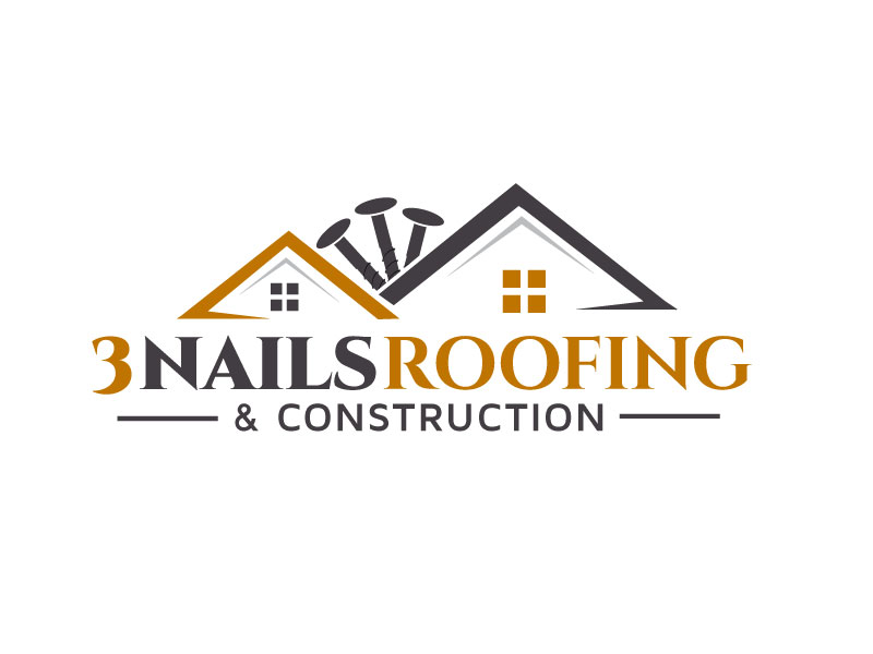 3 Nails Roofing & Construction logo design by SDLOGO