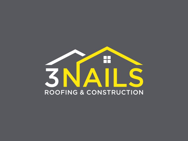 3 Nails Roofing & Construction logo design by blessings