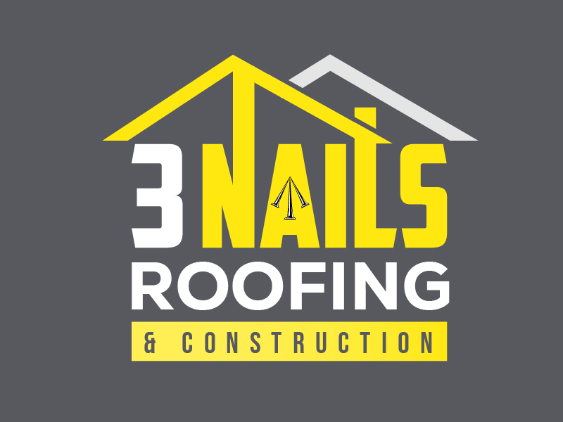3 Nails Roofing & Construction logo design by Herquis