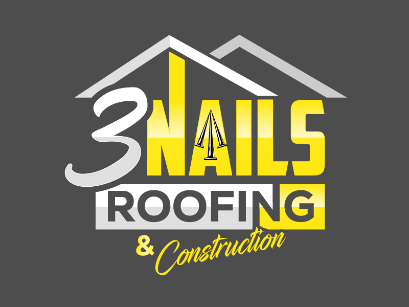 3 Nails Roofing & Construction logo design by Herquis