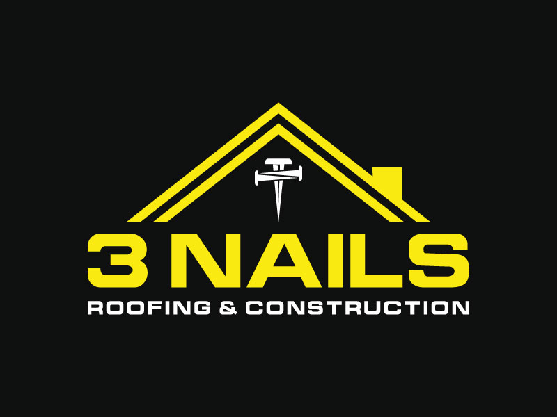 3 Nails Roofing & Construction logo design by aryamaity