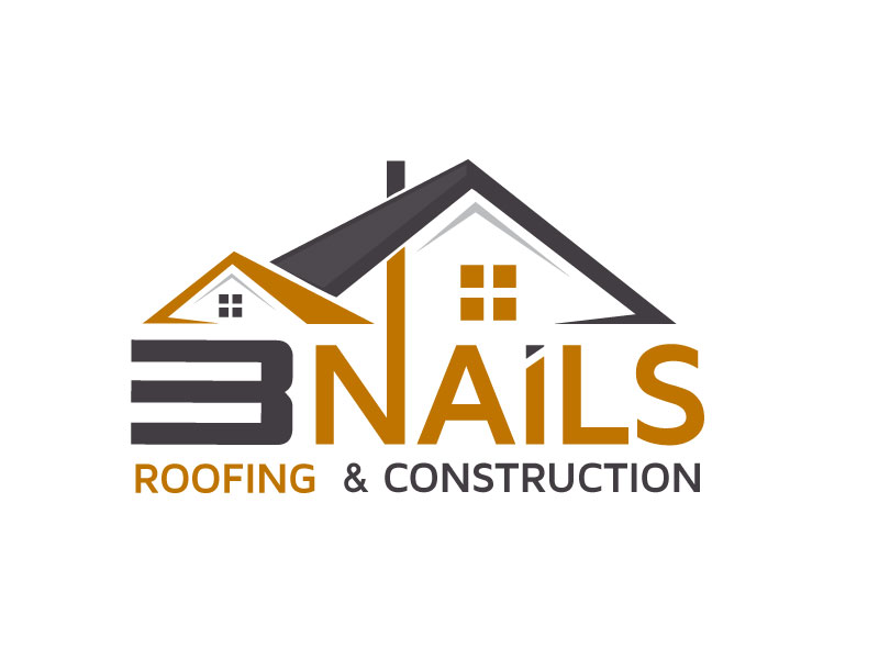 3 Nails Roofing & Construction logo design by SDLOGO