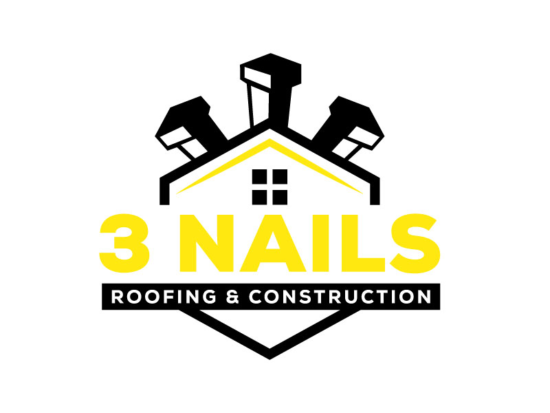 3 Nails Roofing & Construction logo design by subrata