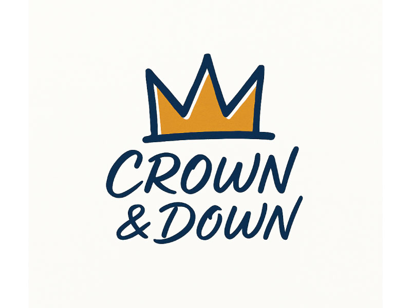 Crown & Down logo design by aryamaity