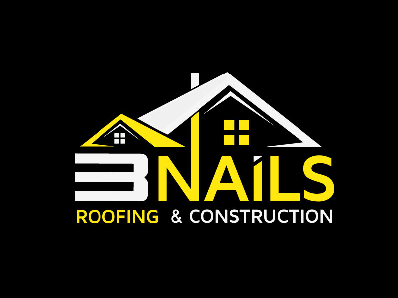 3 Nails Roofing & Construction logo design by SDLOGO
