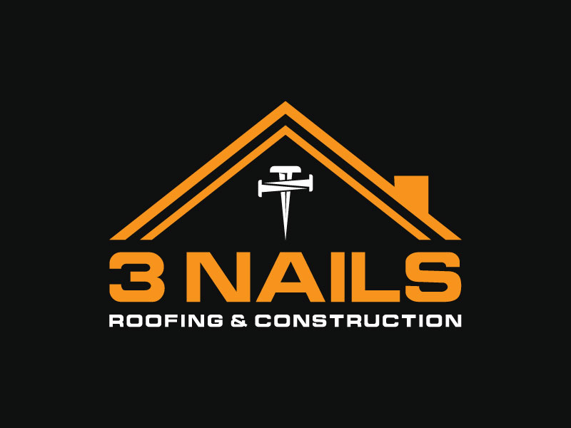 3 Nails Roofing & Construction logo design by aryamaity