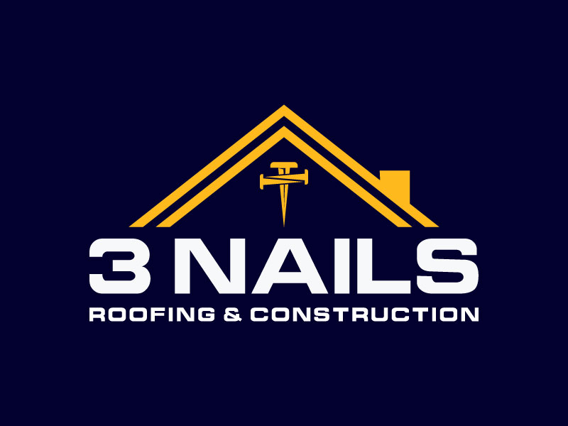 3 Nails Roofing & Construction logo design by aryamaity