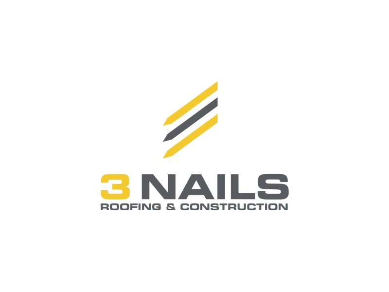 3 Nails Roofing & Construction logo design by Puput Kete