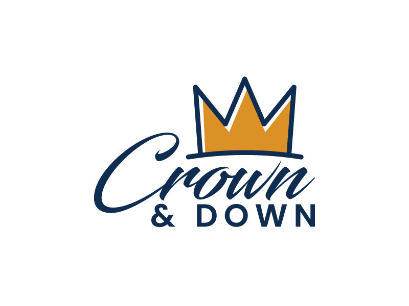 Crown & Down logo design by aryamaity