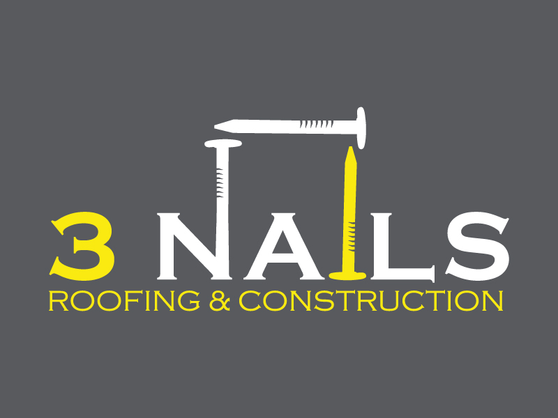 3 Nails Roofing & Construction logo design by Boomstudioz