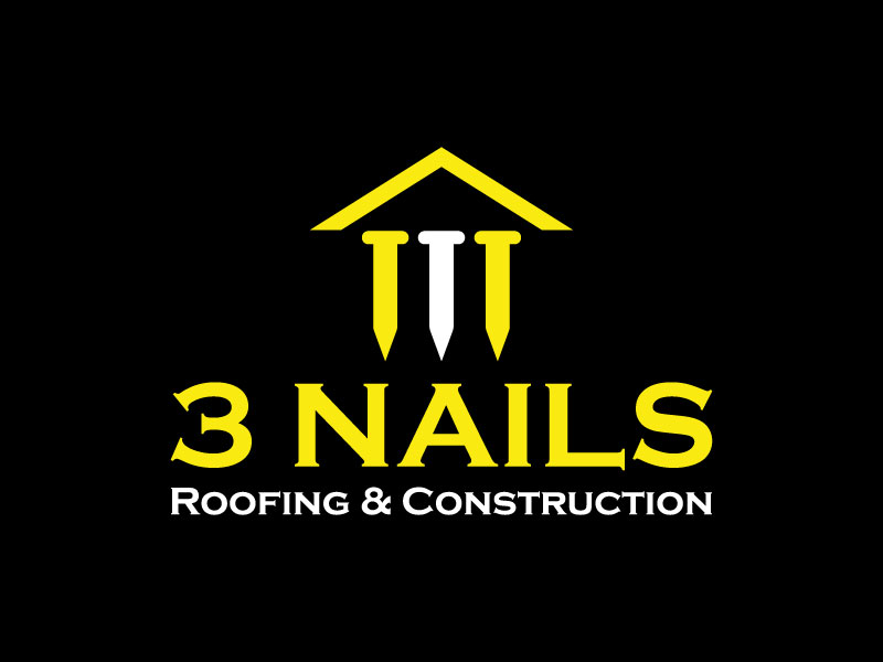 3 Nails Roofing & Construction logo design by aryamaity