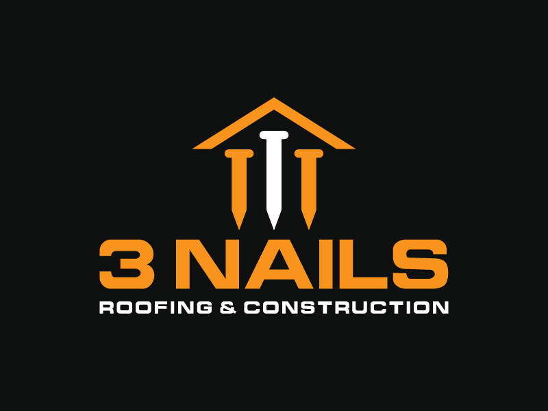 3 Nails Roofing & Construction logo design by aryamaity