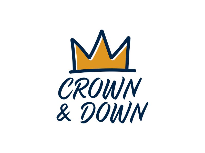Crown & Down logo design by almaula