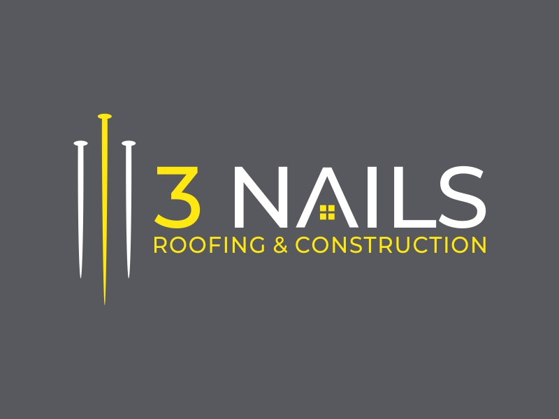 3 Nails Roofing & Construction logo design by creator_studios