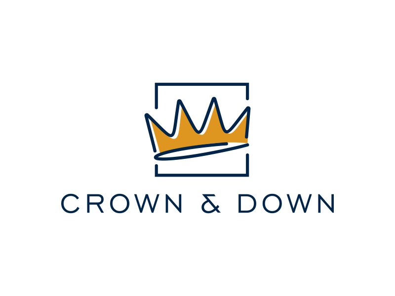 Crown & Down logo design by almaula