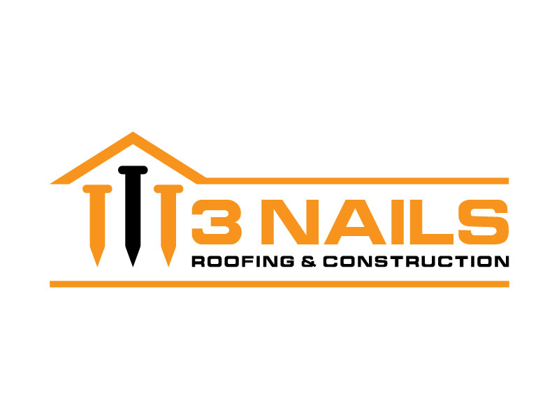 3 Nails Roofing & Construction logo design by aryamaity