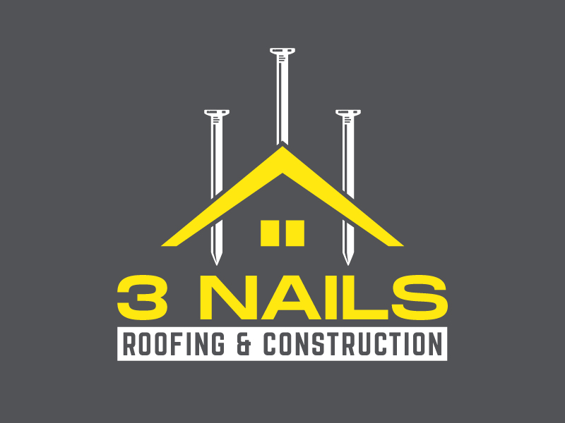 3 Nails Roofing & Construction logo design by nexgen