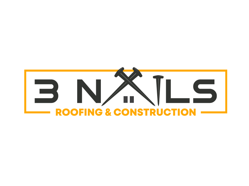 3 Nails Roofing & Construction logo design by nexgen