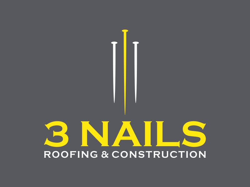 3 Nails Roofing & Construction logo design by creator_studios