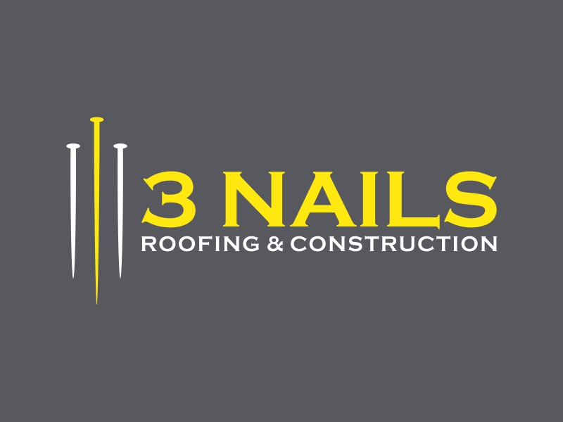 3 Nails Roofing & Construction logo design by creator_studios