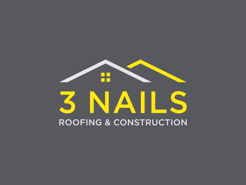3 Nails Roofing & Construction logo design by ragnar