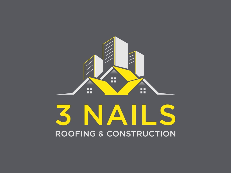 3 Nails Roofing & Construction logo design by ragnar