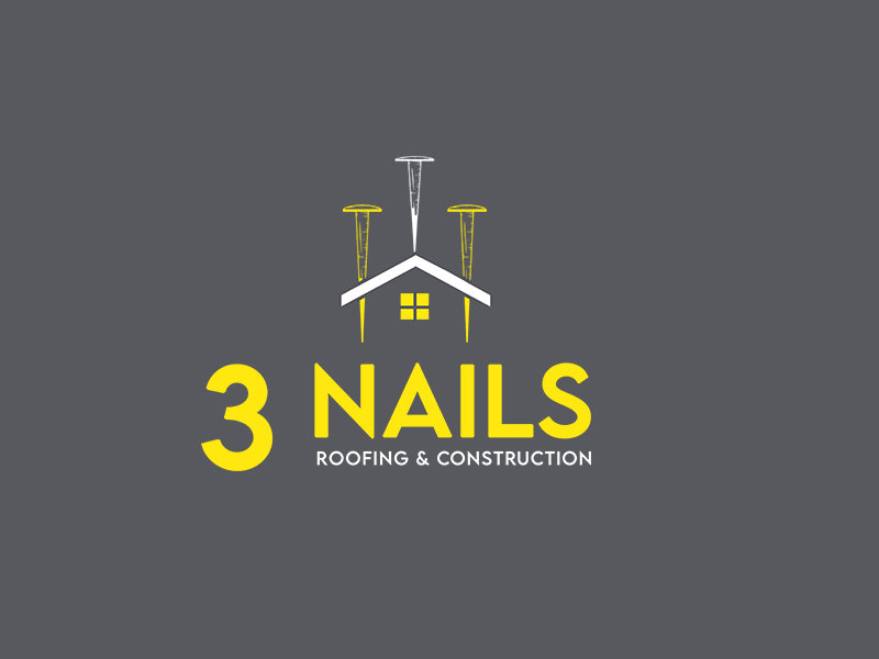 3 Nails Roofing & Construction logo design by DADA007
