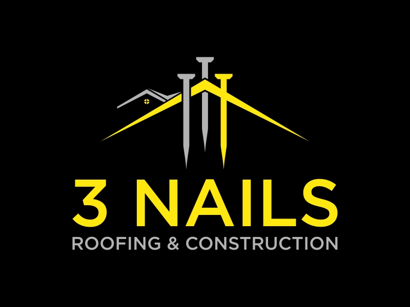 3 Nails Roofing & Construction logo design by Purwoko21