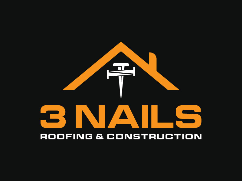 3 Nails Roofing & Construction logo design by aryamaity