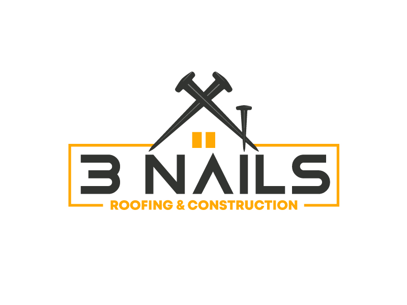 3 Nails Roofing & Construction logo design by nexgen