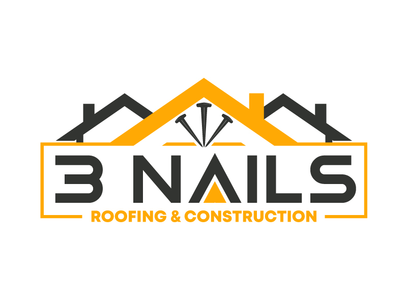 3 Nails Roofing & Construction logo design by nexgen