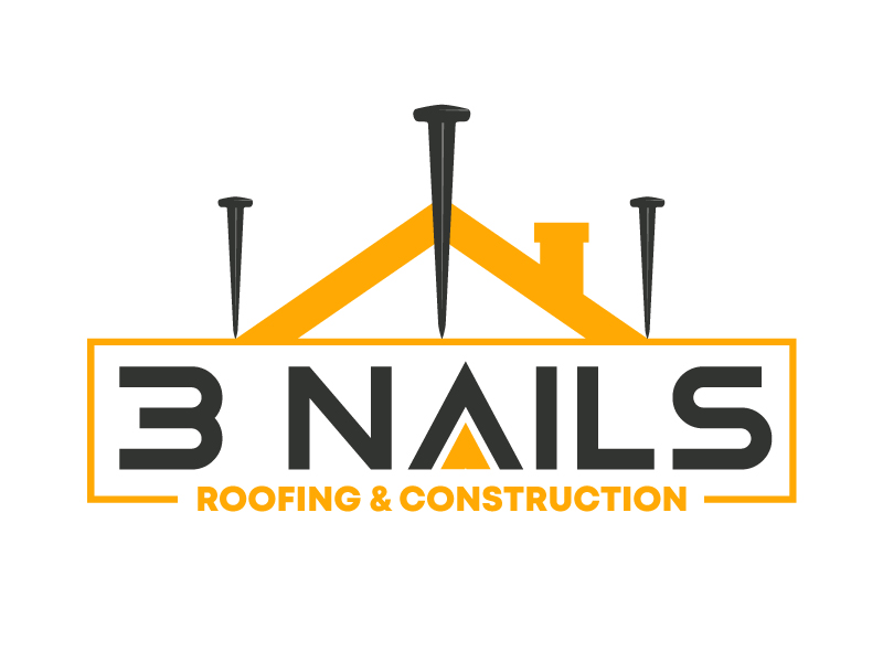 3 Nails Roofing & Construction logo design by nexgen