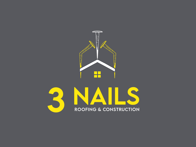 3 Nails Roofing & Construction logo design by DADA007