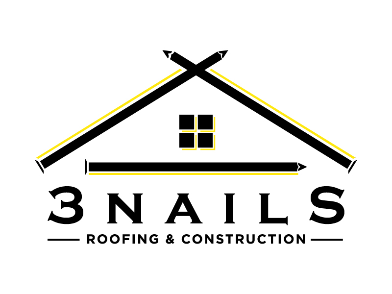 3 Nails Roofing & Construction logo design by berkah271