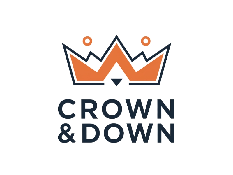 Crown & Down logo design by Marena