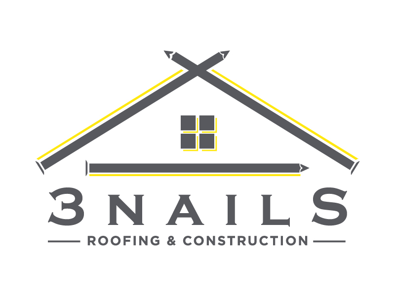 3 Nails Roofing & Construction logo design by berkah271
