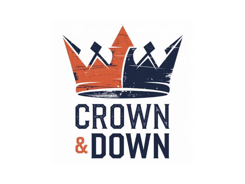 Crown & Down logo design by Marena
