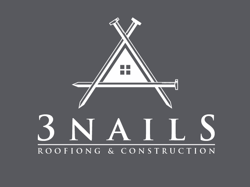 3 Nails Roofing & Construction logo design by berkah271