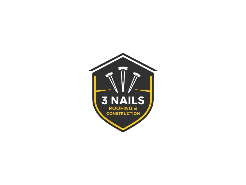 3 Nails Roofing & Construction logo design by iffikhan