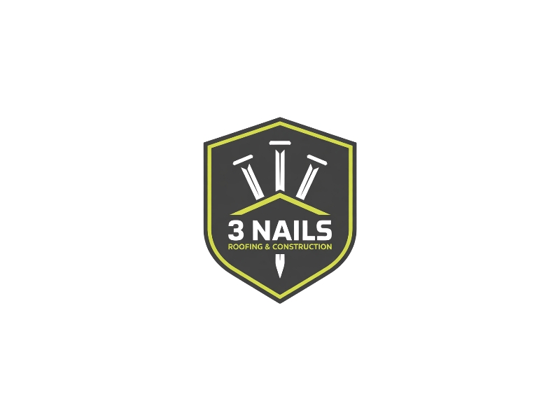3 Nails Roofing & Construction logo design by iffikhan