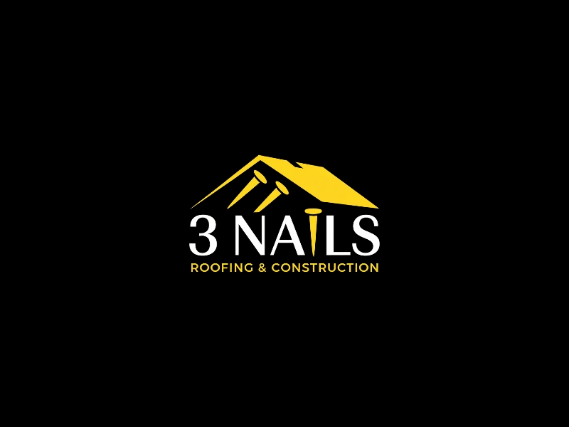 3 Nails Roofing & Construction logo design by iffikhan
