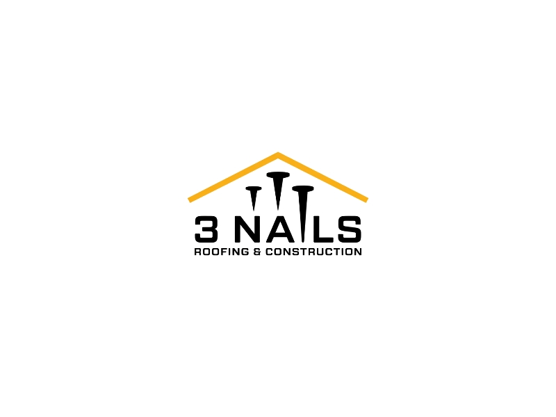 3 Nails Roofing & Construction logo design by iffikhan