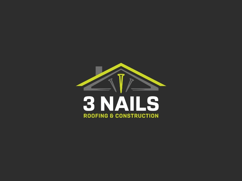 3 Nails Roofing & Construction logo design by iffikhan