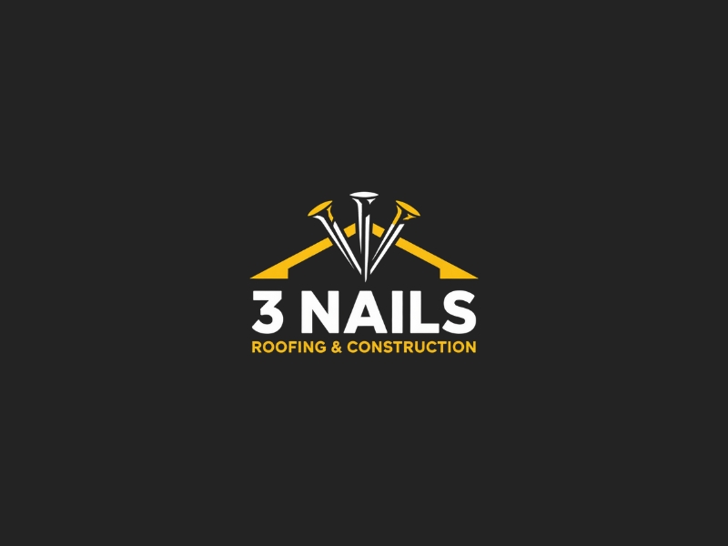3 Nails Roofing & Construction logo design by iffikhan
