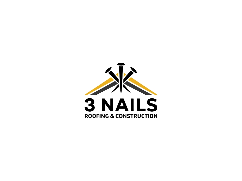 3 Nails Roofing & Construction logo design by iffikhan