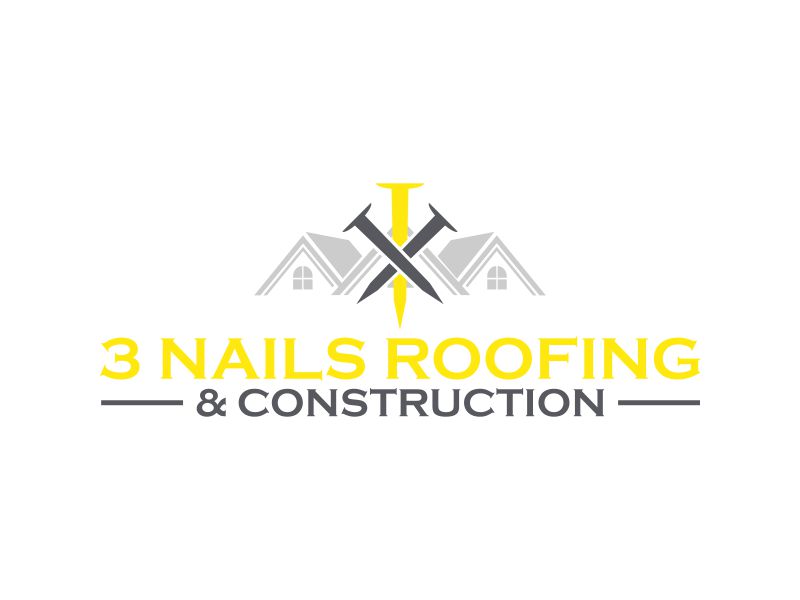 3 Nails Roofing & Construction logo design by rizuki