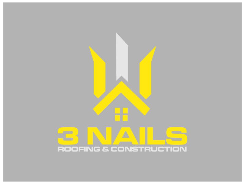 3 Nails Roofing & Construction logo design by Diponegoro_
