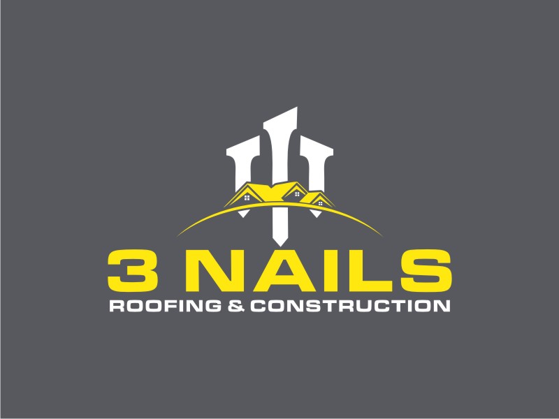 3 Nails Roofing & Construction logo design by Diancox