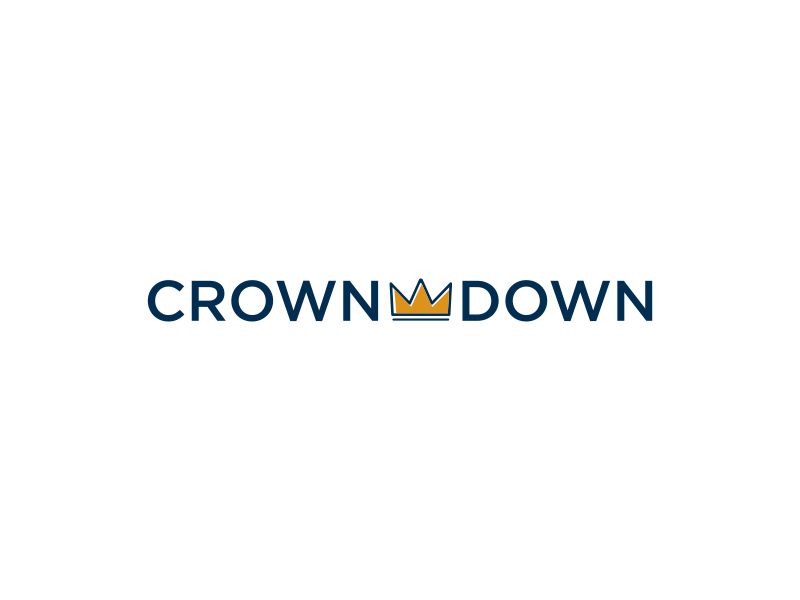 Crown & Down logo design by luckyprasetyo